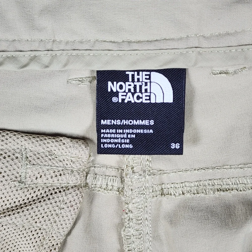 The North Face Hiking Pants Mens 36 Long Khaki Nylon Stretch Excellent
